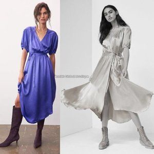 RARE NWT ANTHROPOLOGIE Katrina Wrap Midi Dress